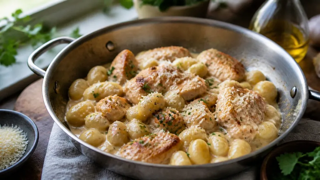 recette gnocchis poulet