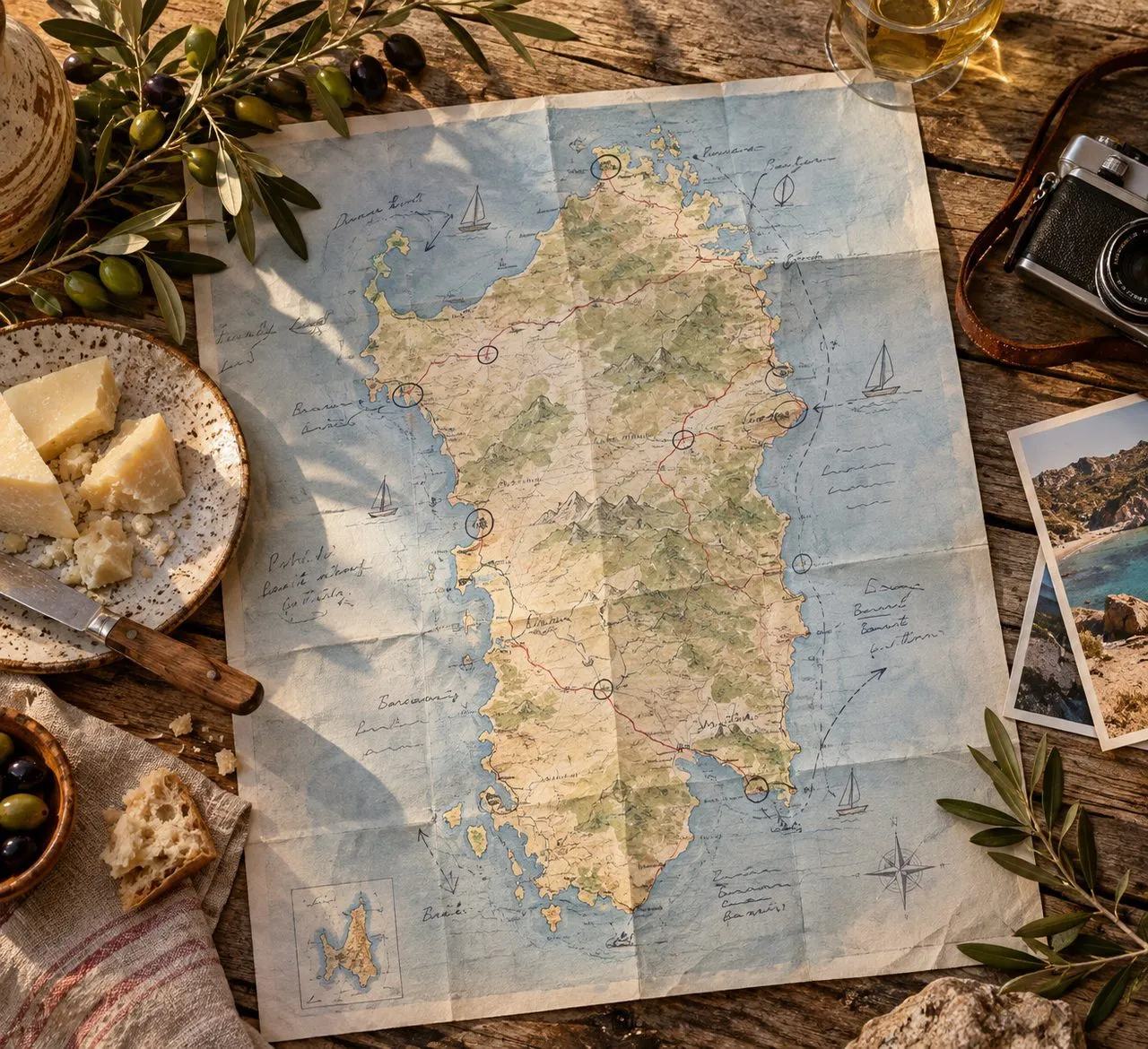 Carte de la Sardaigne : lire l’île pour mieux choisir son itinéraire