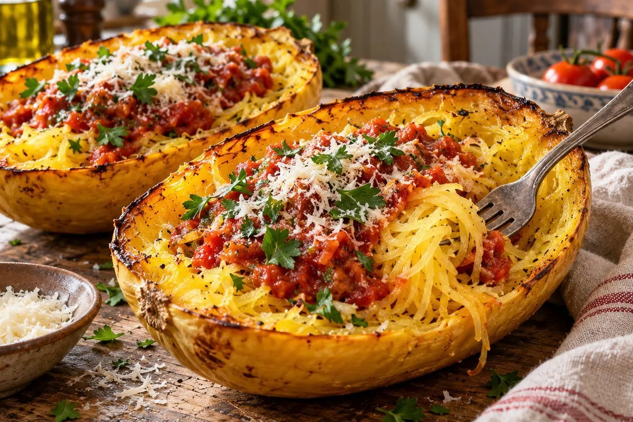 Courgette spaghetti au four : cuisson, gratin et sauce bolognaise
