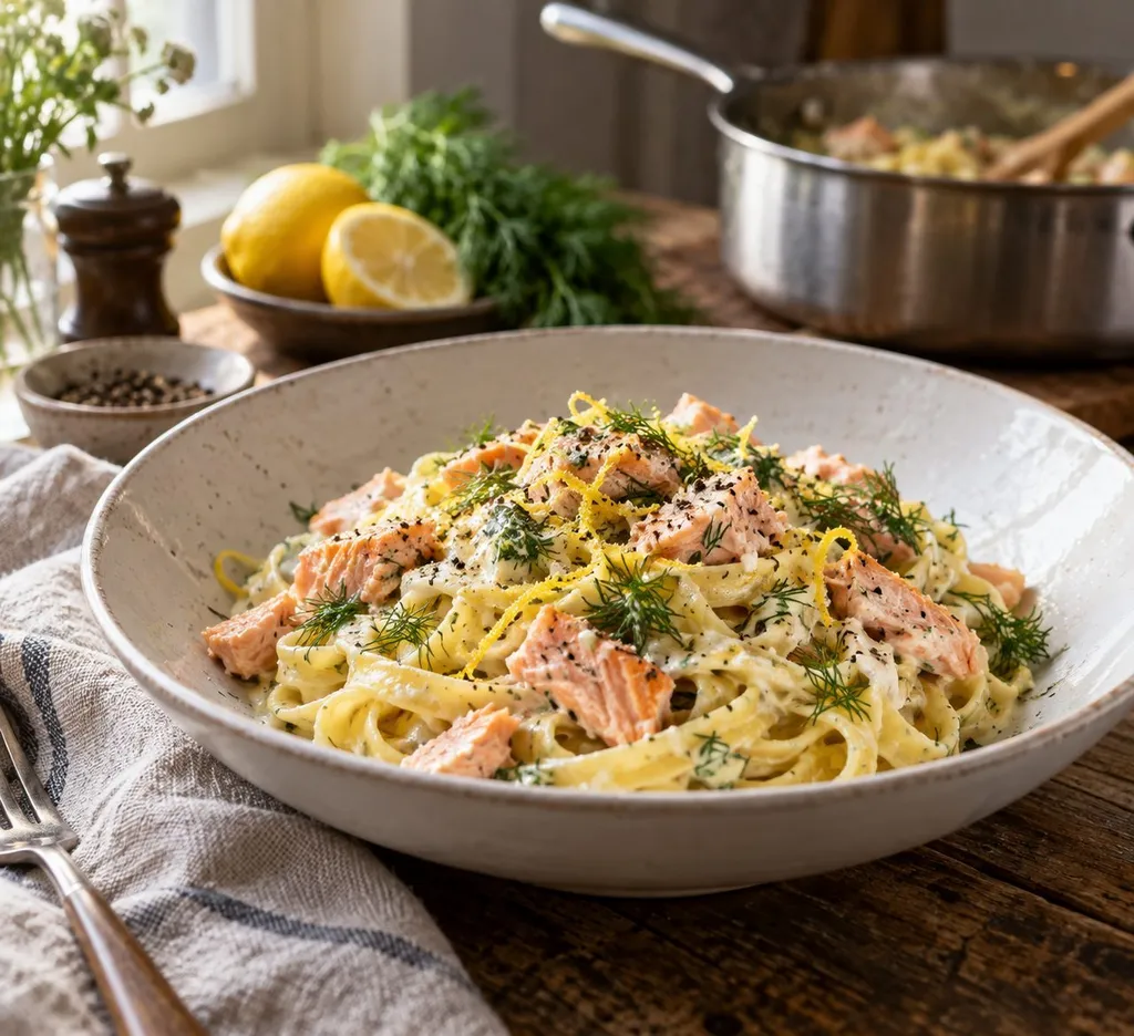 Pâtes au saumon frais : la sauce crémeuse qui ne dessèche pas le poisson