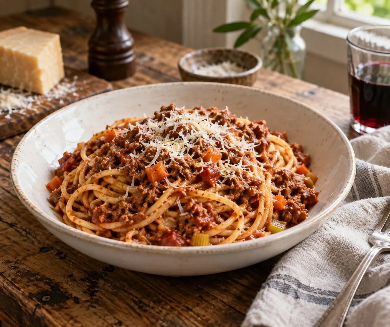 Spaghettis bolognaise : une sauce mijotée qui enrobe vraiment les pâtes